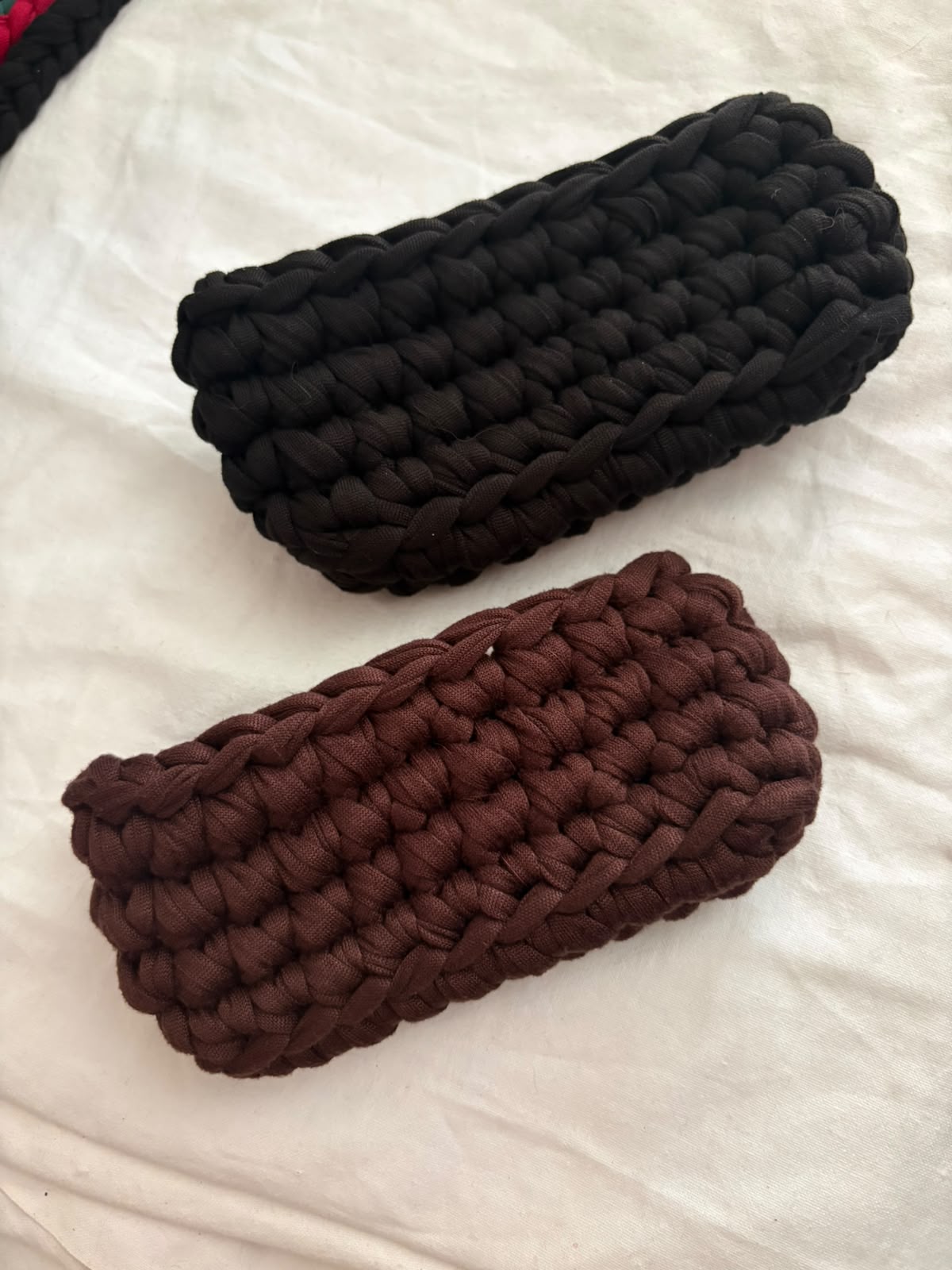 Porta IQOS crochet nero e cioccolato fatti a mano